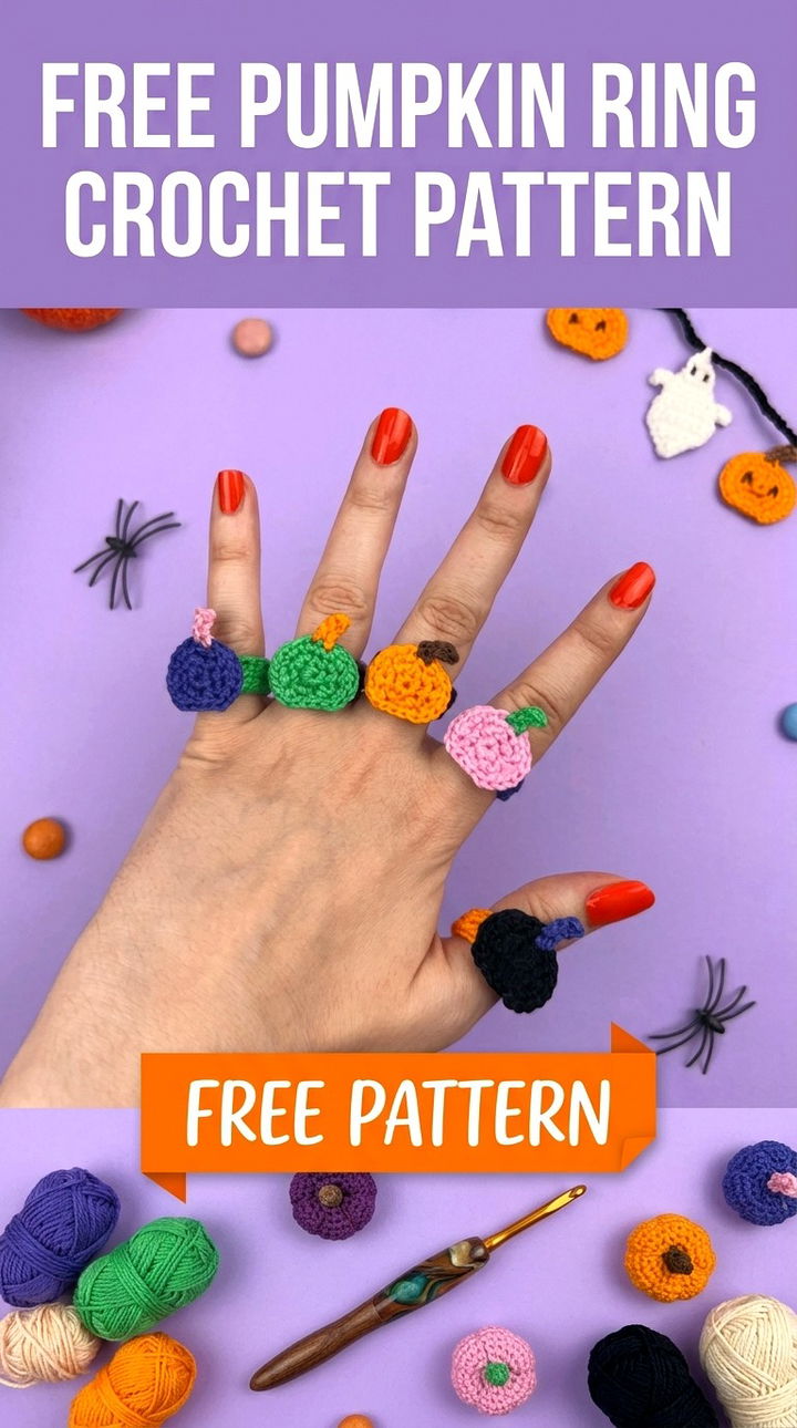 Free Pumpkin Ring Crochet Pattern