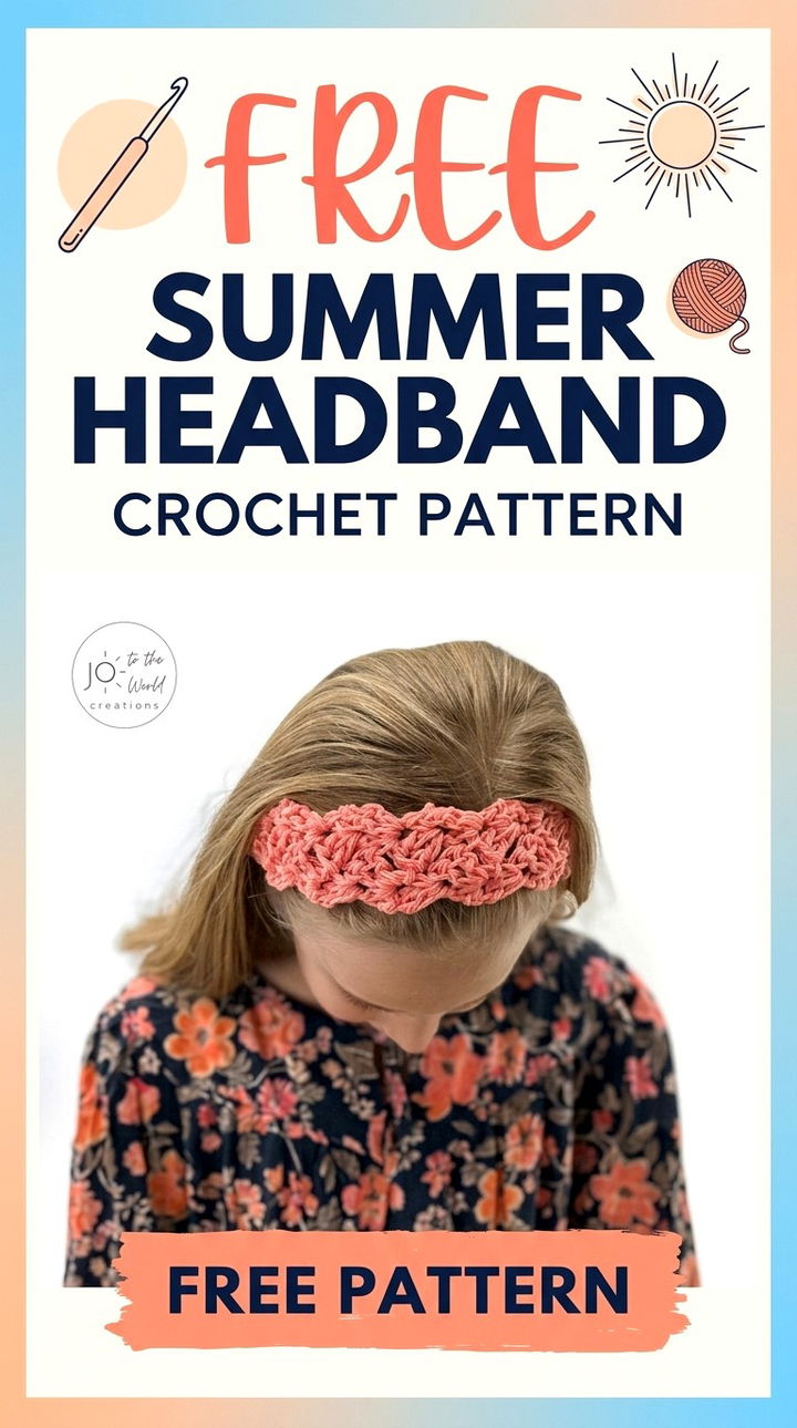 Free Summer Headband Crochet Pattern