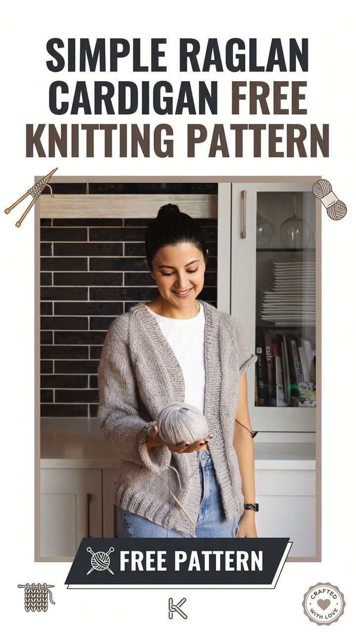 The Essential Simple Raglan Cardigan