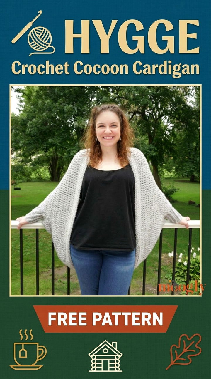 The Ultimate Comfort Hygge Crochet Cocoon Cardigan