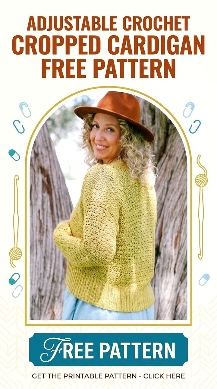 Versatile Modernity The Adjustable Crochet Cropped Cardigan