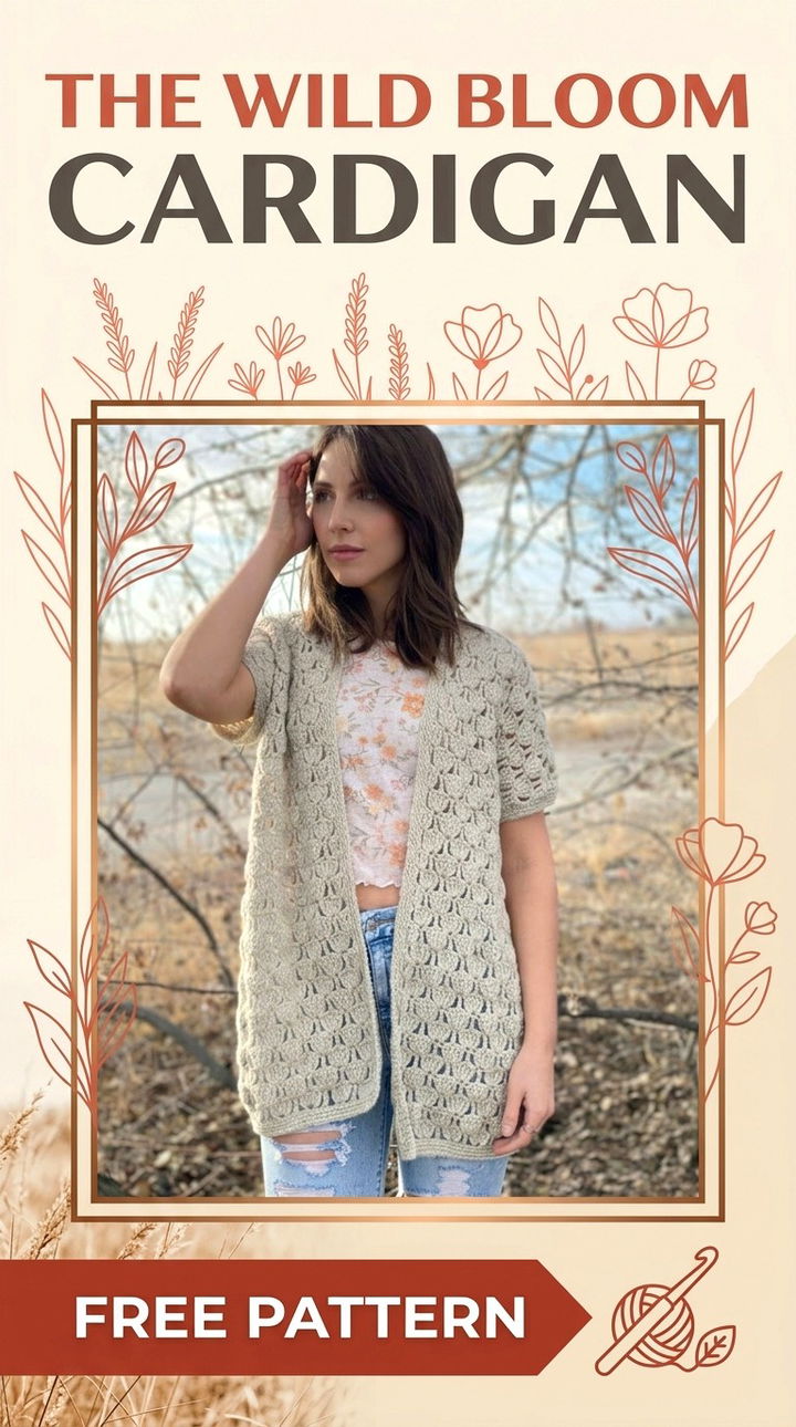 Floral Sophistication The Wild Bloom Cardigan Pattern