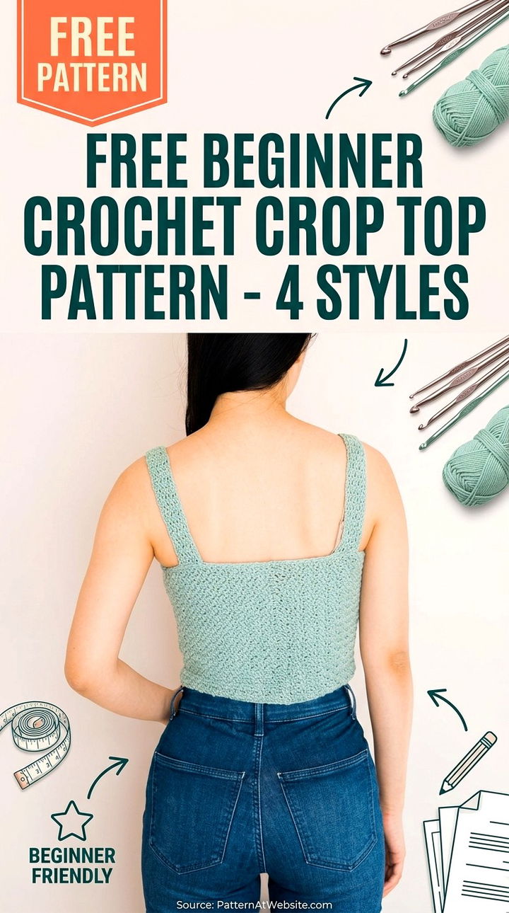 Free Crochet Beginner Crop Top Pattern