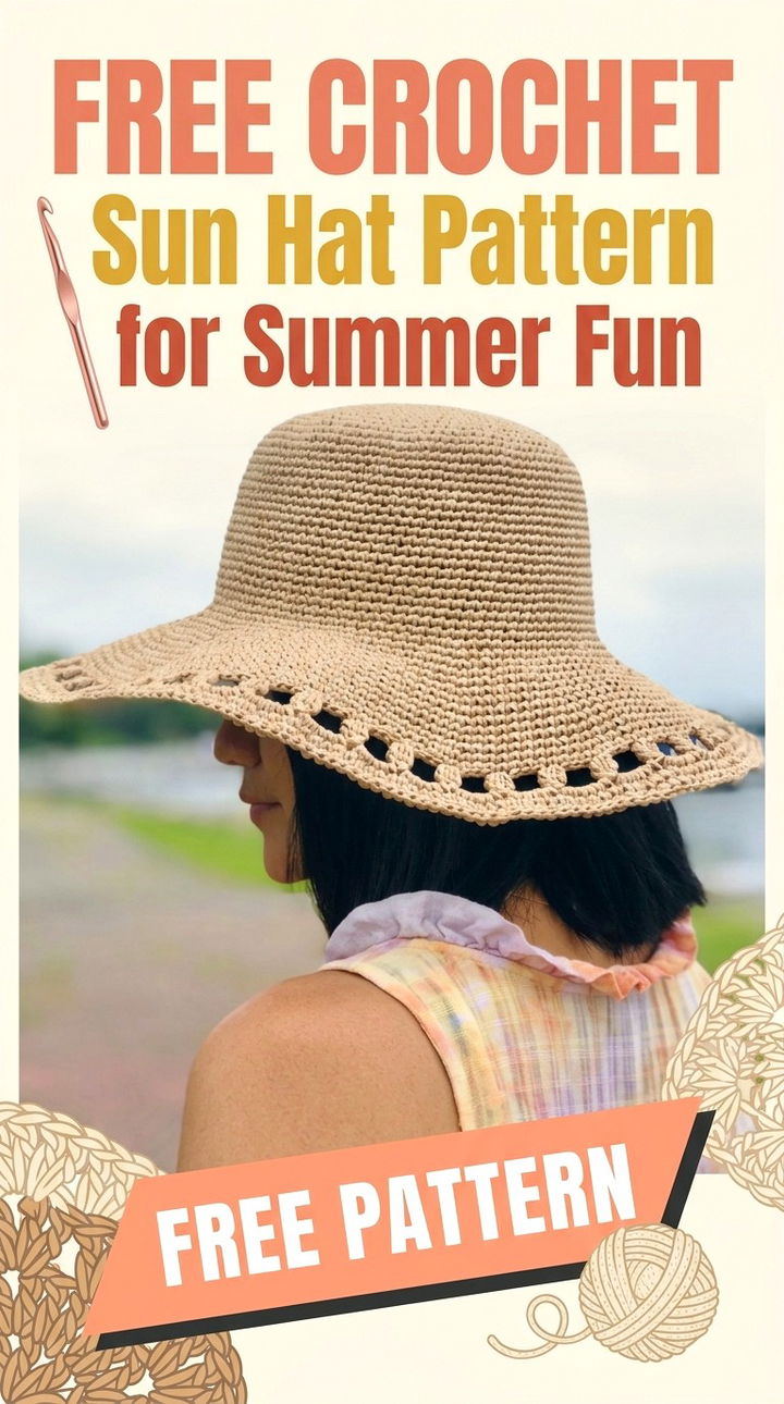 Free Crochet Sun Hat Pattern for Summer Fun