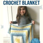 Geometric Elegance The Moss Stitch in a Square Crochet Blanket