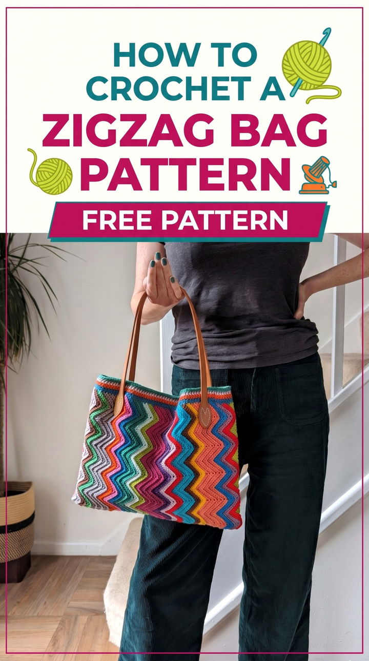 Master the Zigzag Style A Contemporary Guide to the Crochet Chevron Bag