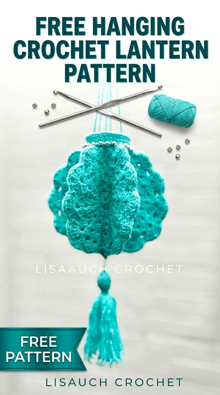 Free Hanging Crochet Lantern Pattern