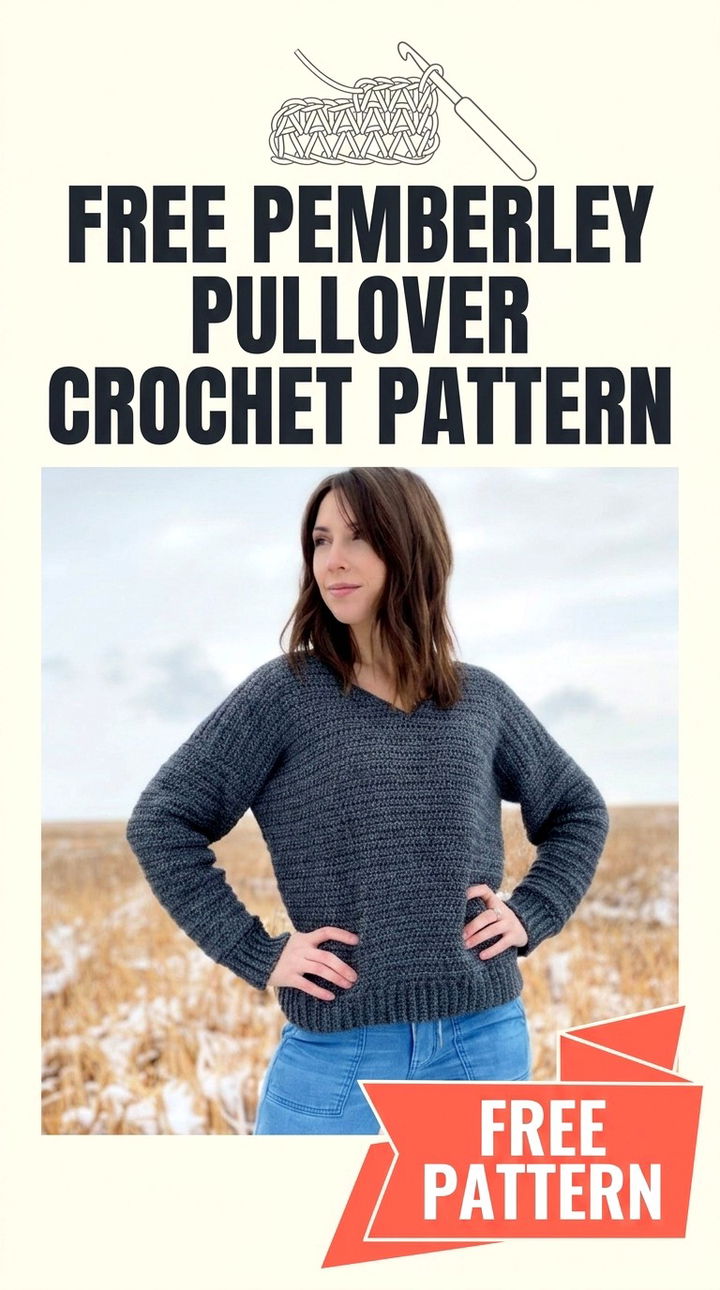 Free Pemberley Pullover Crochet Pattern