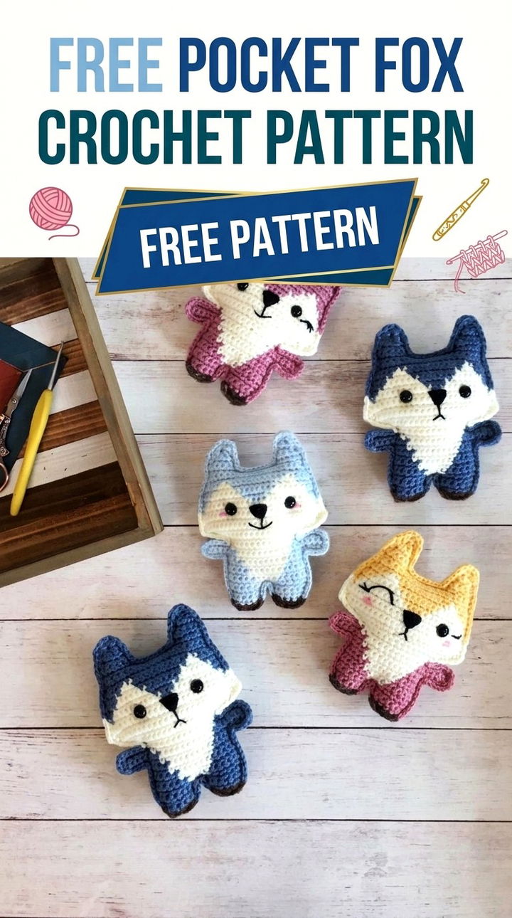 Free Pocket Fox Crochet Pattern Whimsical Boho Amigurumi
