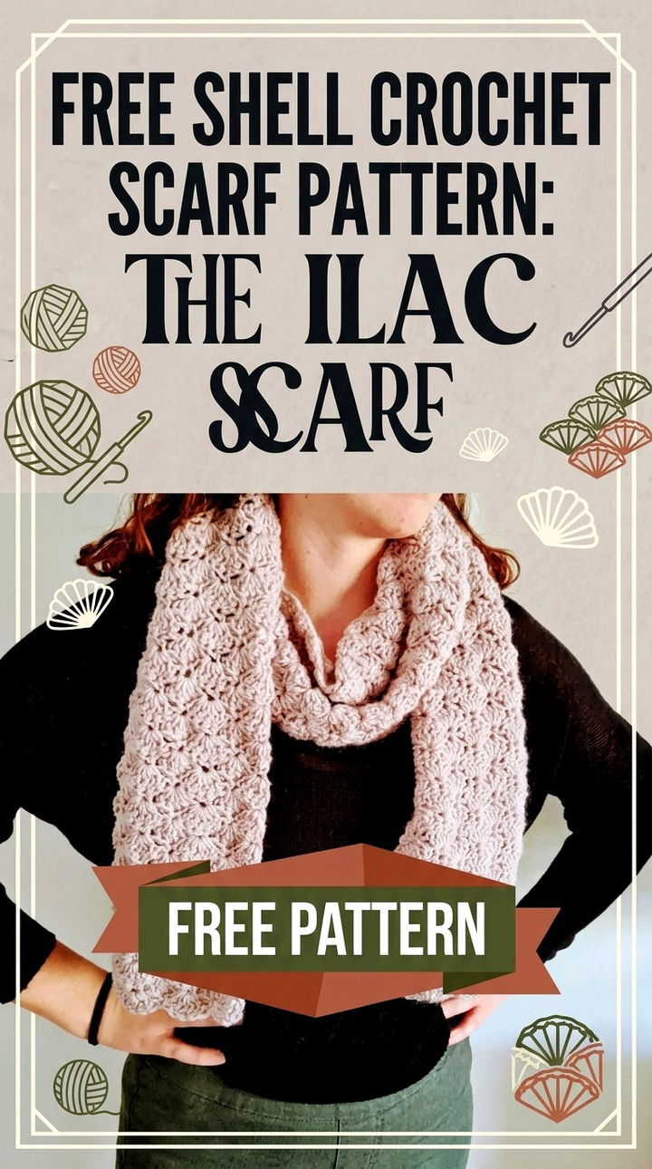Free Shell Crochet Scarf Pattern The Lilac Scarf