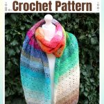 Free Speckled Rainbow Wrap Crochet Pattern