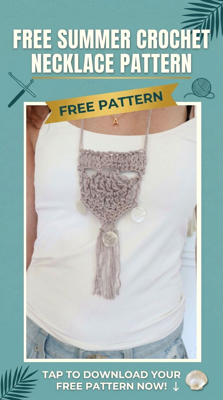Free Summer Crochet Necklace Pattern