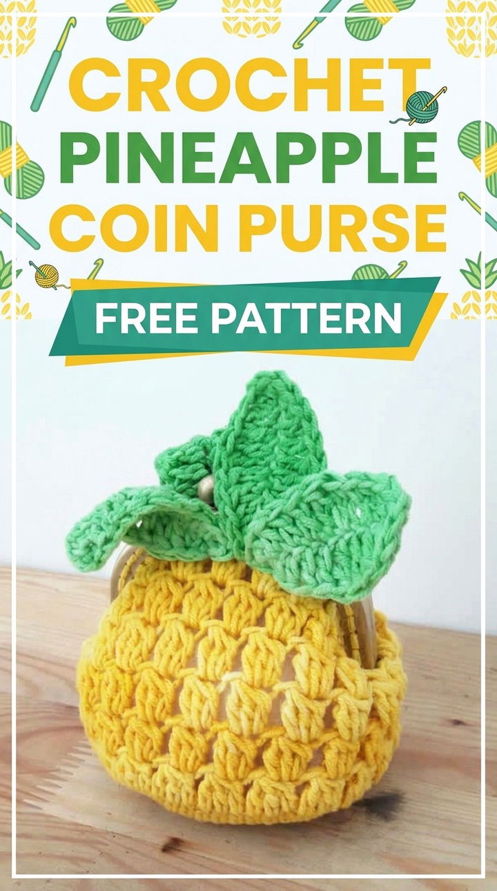 Tropical Utility The Crochet Pineapple Coin Purse