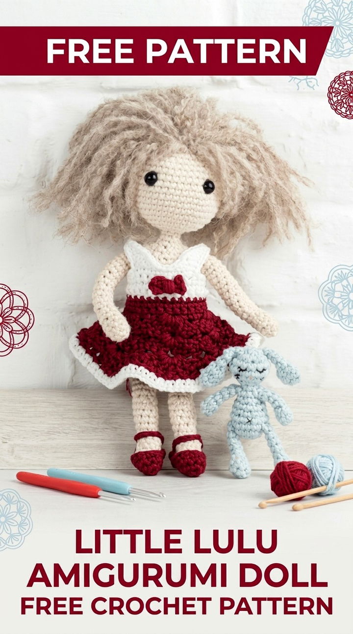 Adorable Little Lulu Amigurumi Crochet Doll