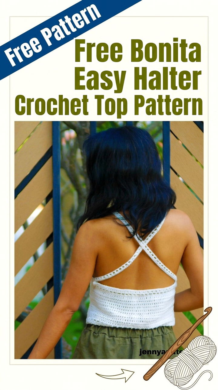Free Bonita Easy Halter Crochet Top Pattern