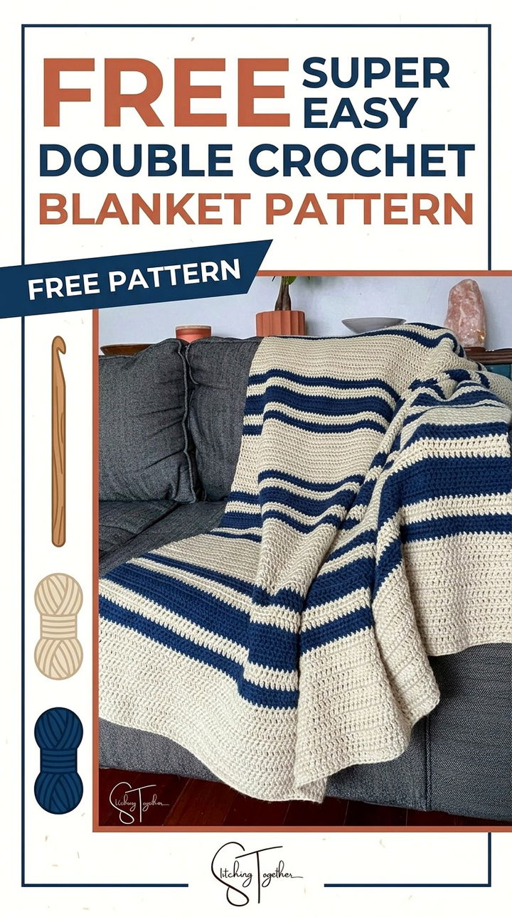 Free Super Easy Double Crochet Blanket Pattern