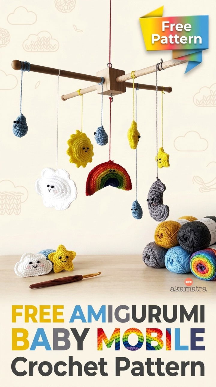 Free Amigurumi Baby Mobile Crochet Pattern