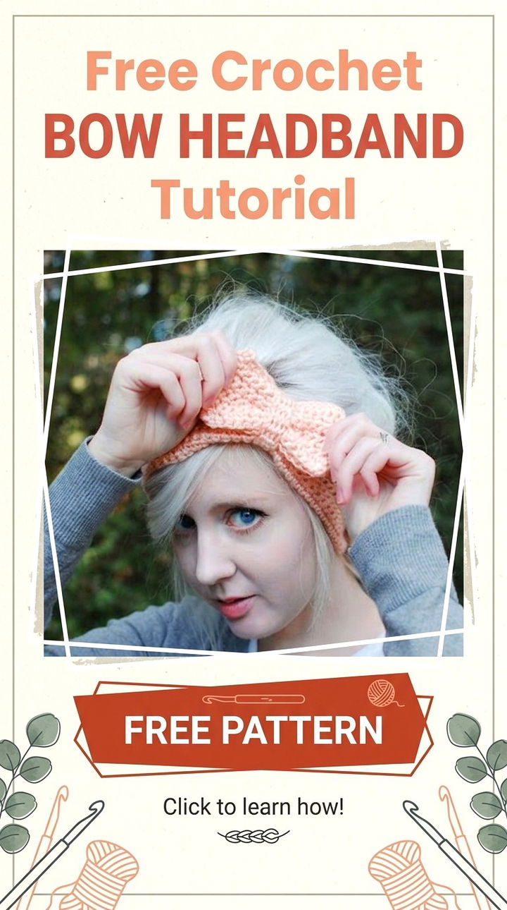 Free Crochet Bow Headband Tutorial