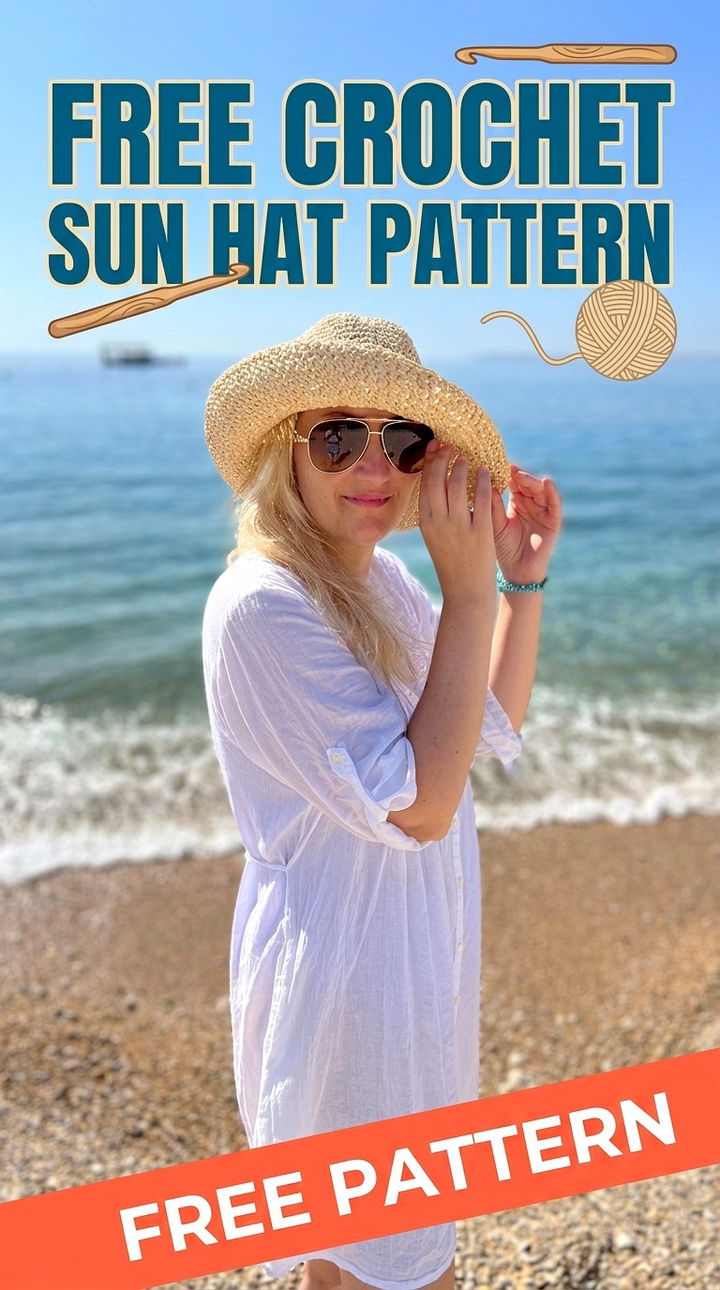 Free Crochet Sun Hat Pattern