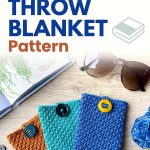 Free Crochet Velvet Throw Blanket Pattern Modern Groovy Home Decor