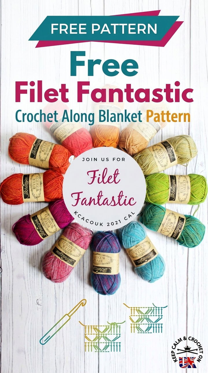 Free Filet Fantastic Crochet Along Blanket Pattern