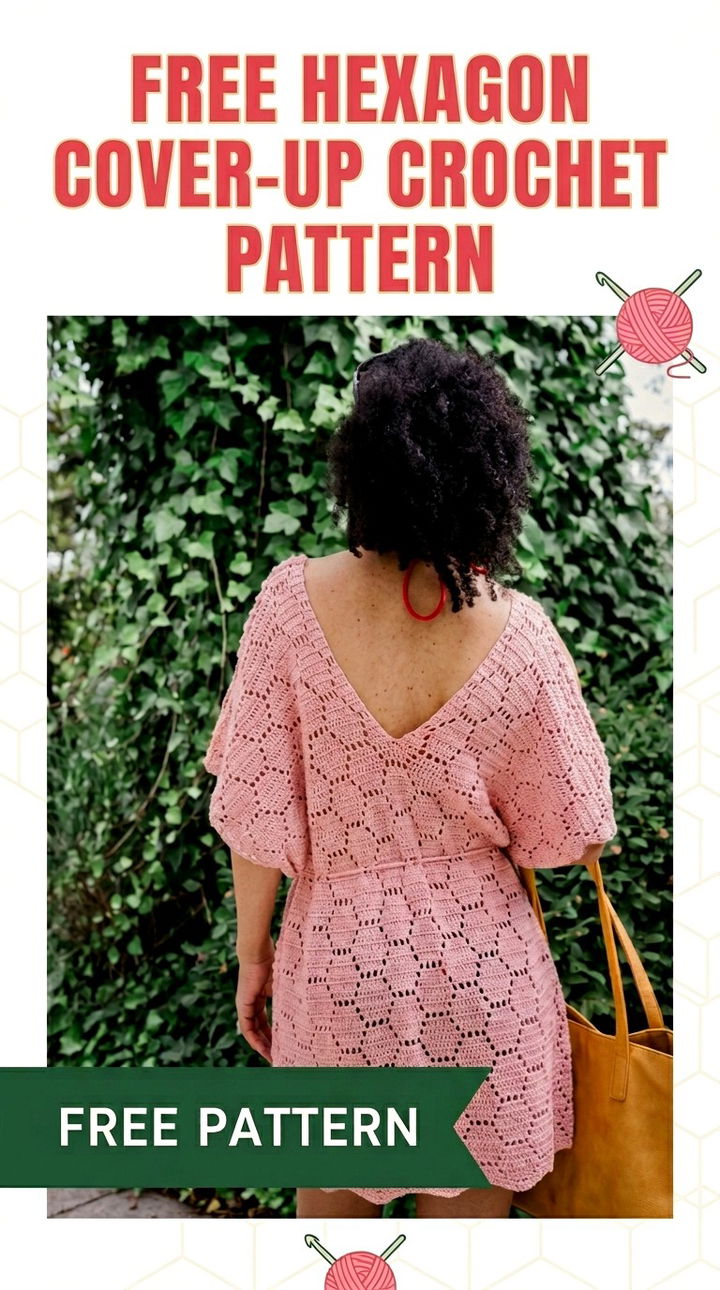 Free Hexagon Cover Up Crochet Pattern