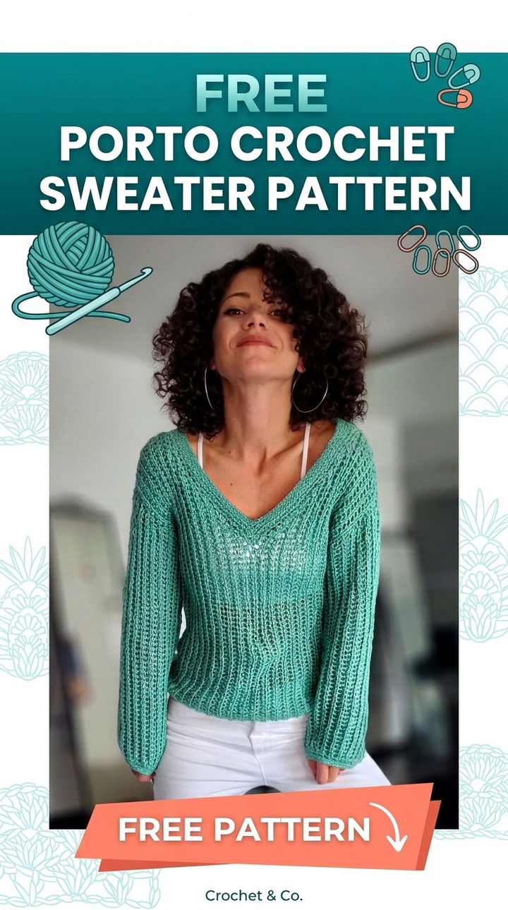 Free Porto Crochet Sweater Pattern