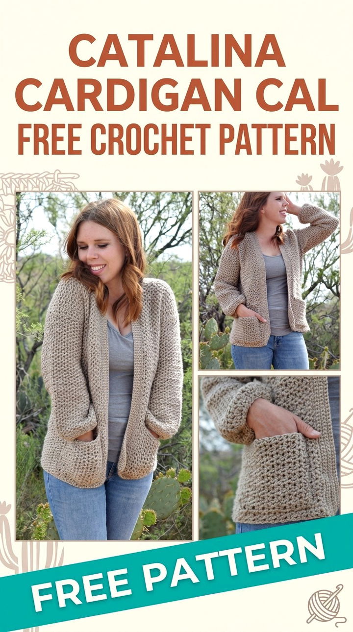 Catalina Cardigan CAL Vibrant Retro Chic Bohemian Layering Accent