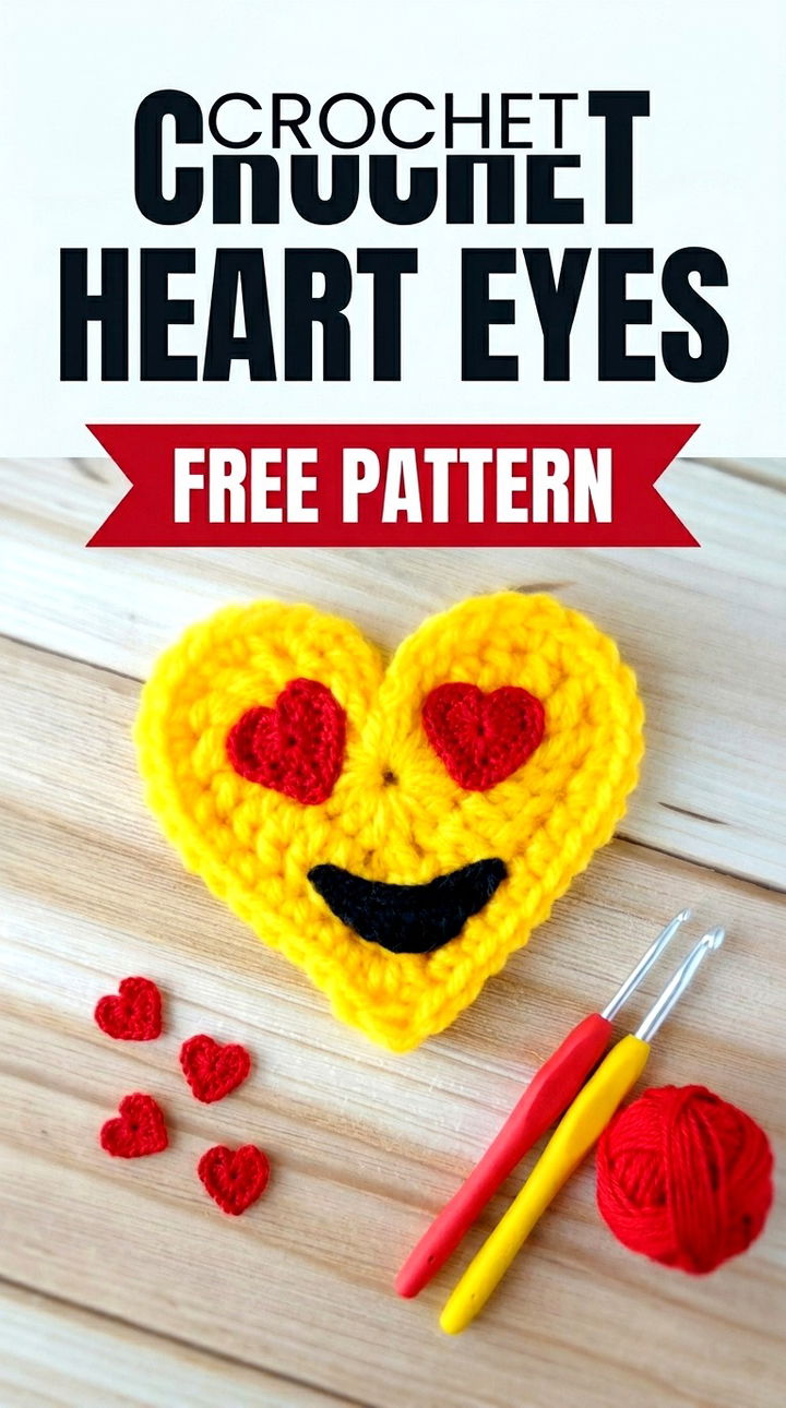 Crochet Smiling Face With Heart Eyes The Ultimate Feel Good Project