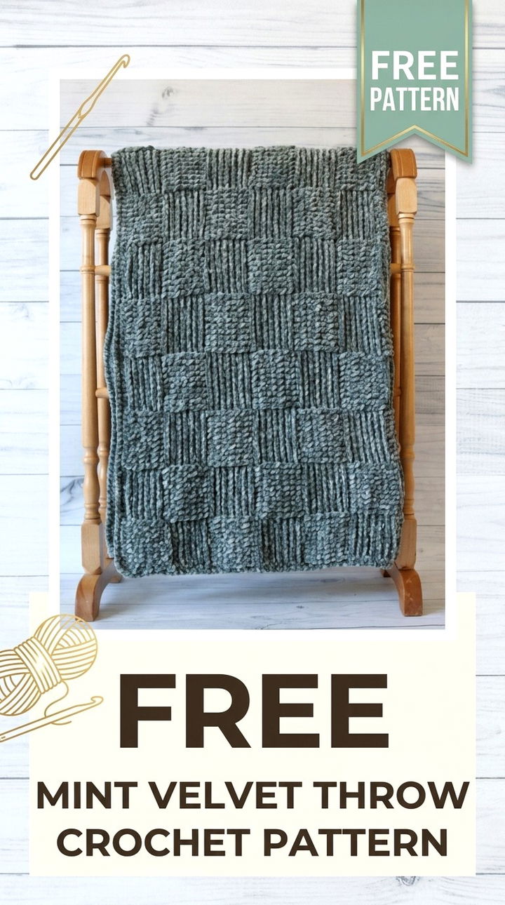Free Mint Velvet Throw Crochet Pattern