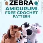 Horse Donkey Zebra Amigurumi Whimsical Retro Chic Trio Crochet Pattern