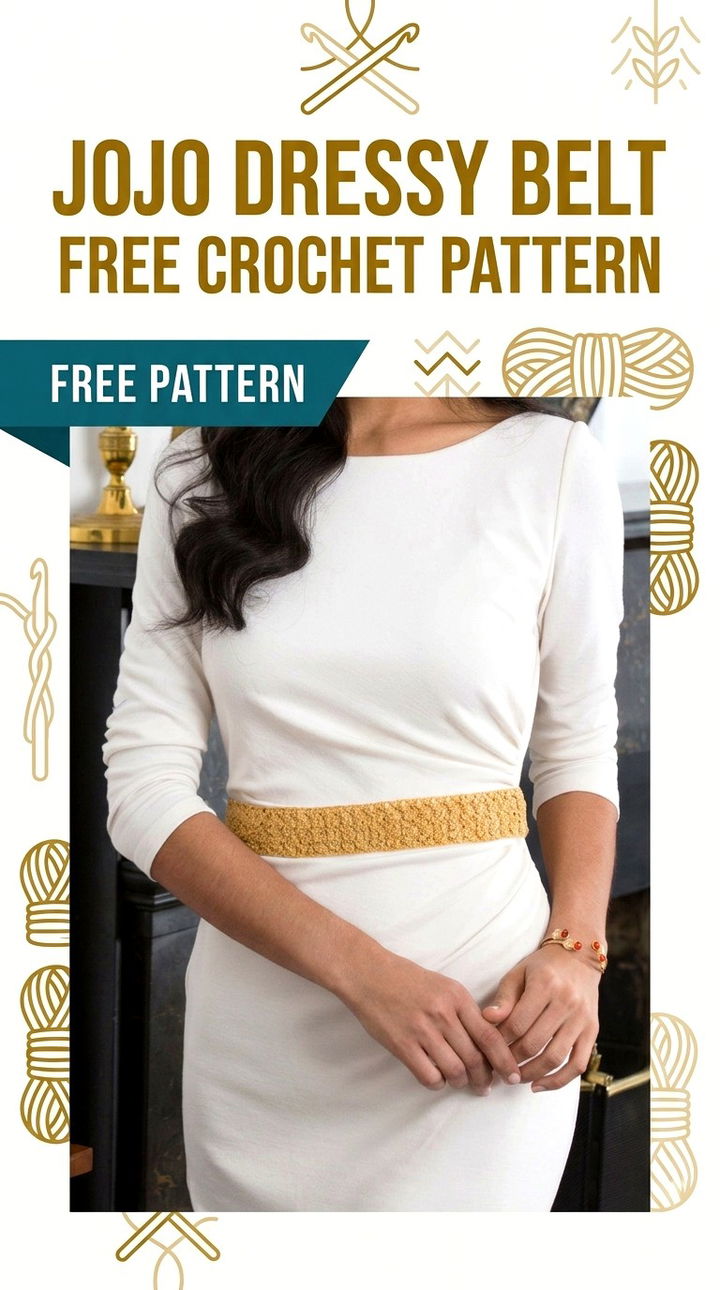 JoJo Dressy Belt Elegant Retro Chic Bohemian Waist Accent
