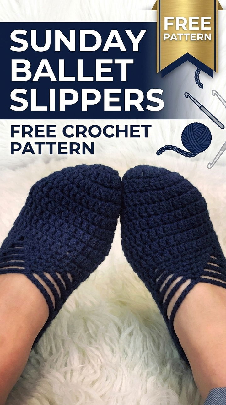 Sunday Ballet Slippers Elegant Retro Chic Crochet Loungewear