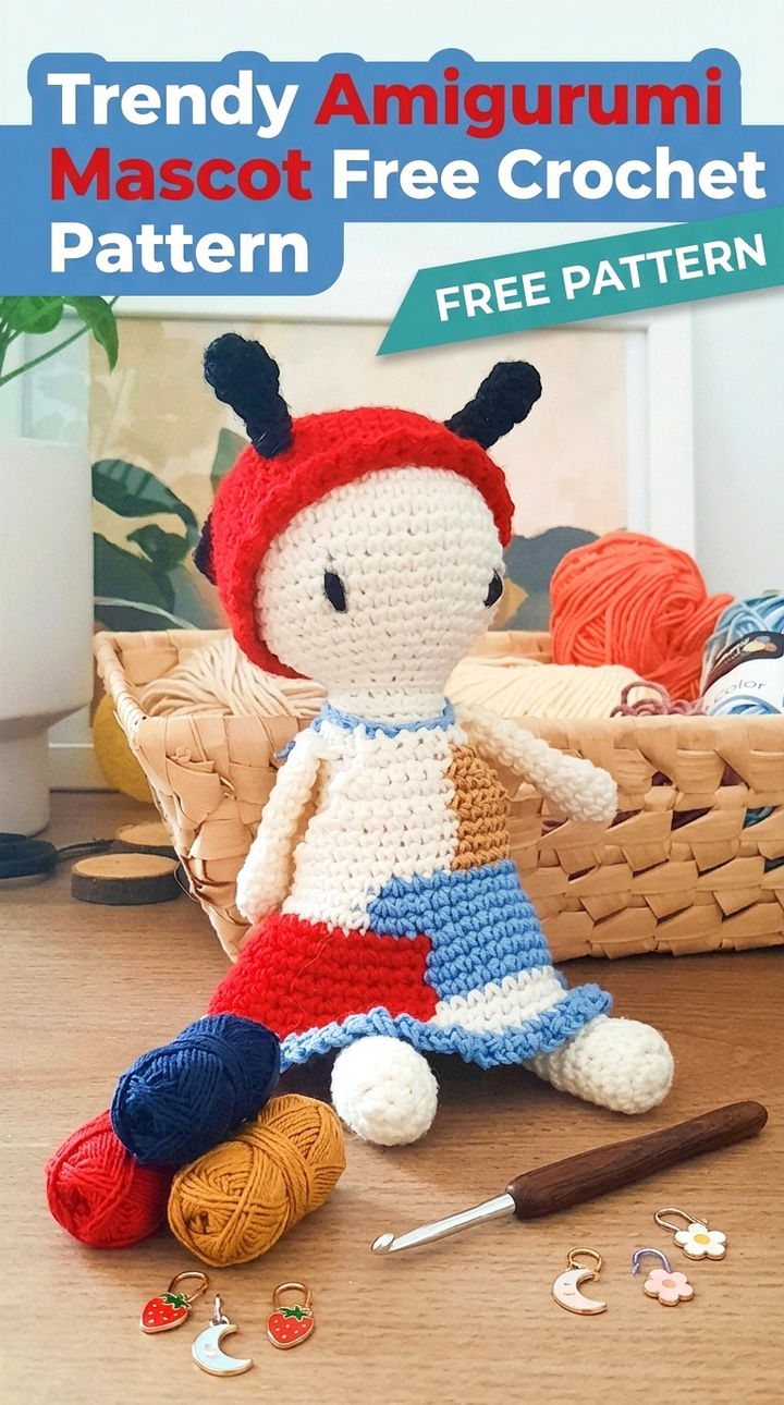 Trendy Amigurumi Mascot Free Crochet Pattern