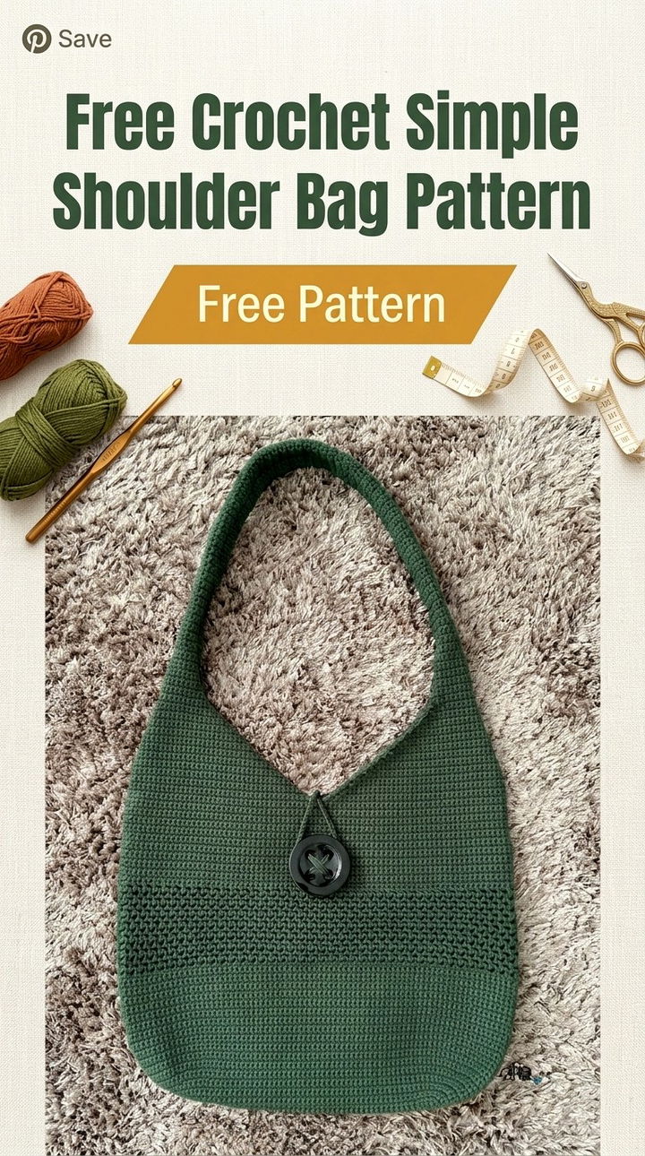 Free Crochet Simple Shoulder Bag Pattern