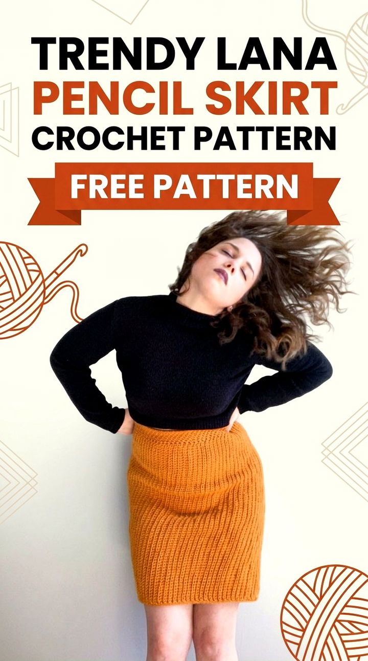 Trendy Lana Pencil Skirt Crochet Pattern Free Pattern