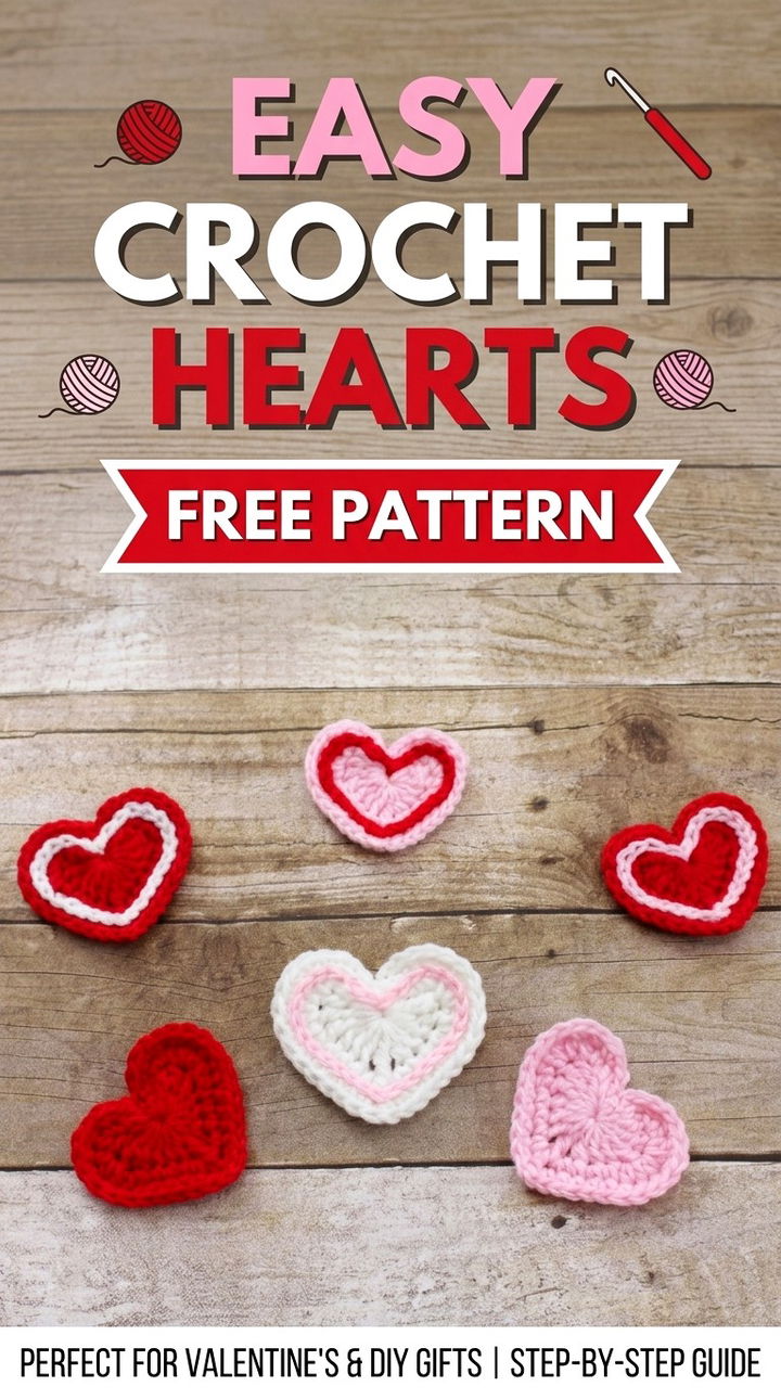 Easy Crochet Hearts The Perfect Quick Stash Buster