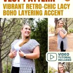 Easy Long Crochet Vest Pattern Vibrant Retro Chic Lacy Boho Layering Accent