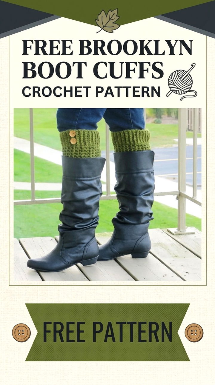 Free Brooklyn Boot Cuffs Crochet Pattern Modern Retro Boho Style