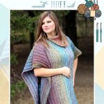 Free Easy Crochet Tweed Poncho Pattern Modern Retro Boho Style