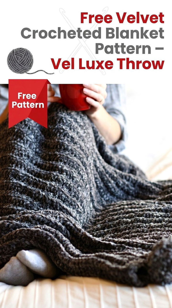 Free Velvet Crocheted Blanket Pattern Vel Luxe Throw