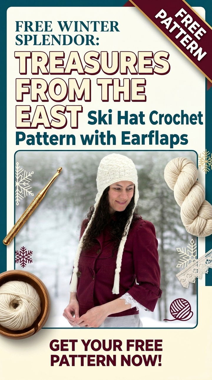 Free Winter Splendor Treasures From The East Ski Hat Crochet Pattern