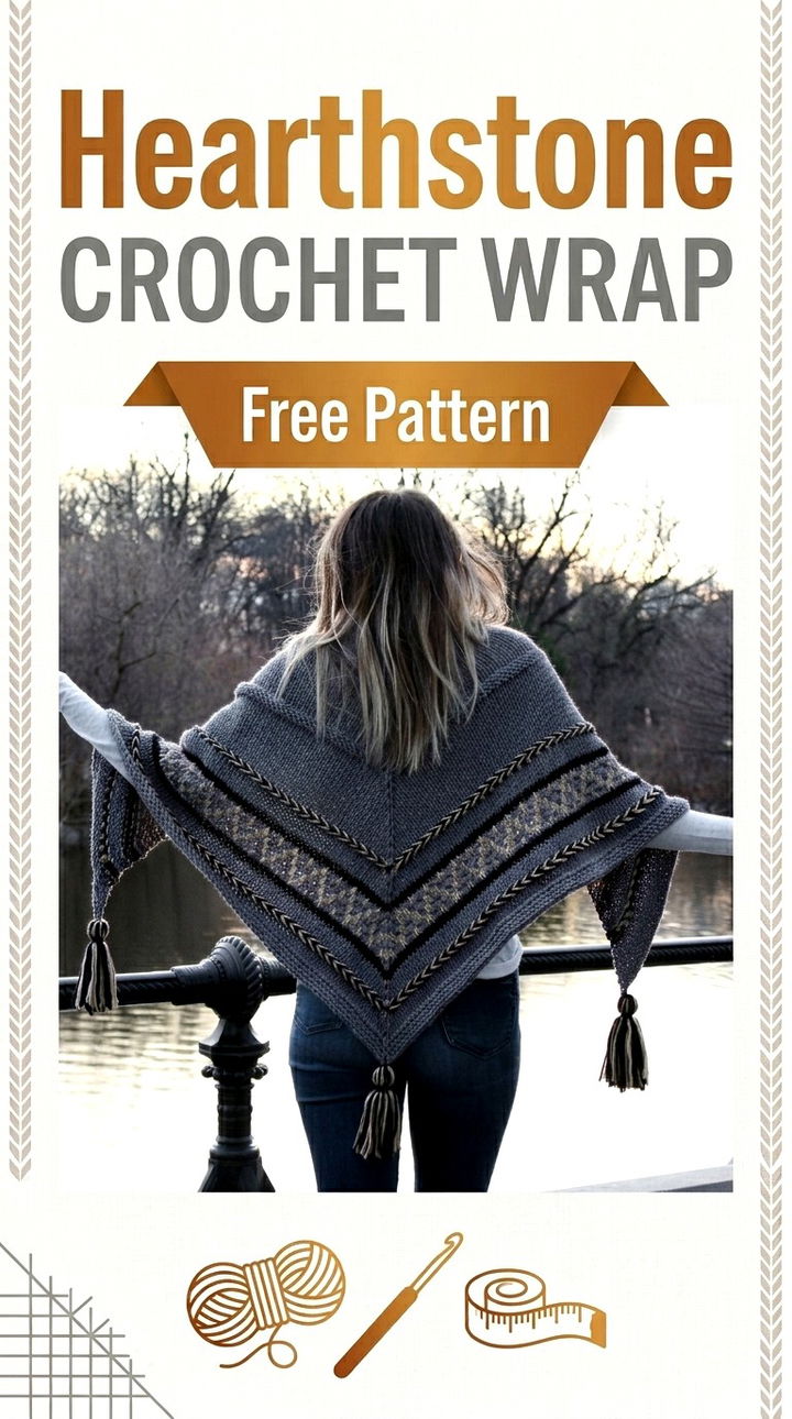 Hearthstone Wrap Vibrant Retro Chic Bohemian Layering Accent