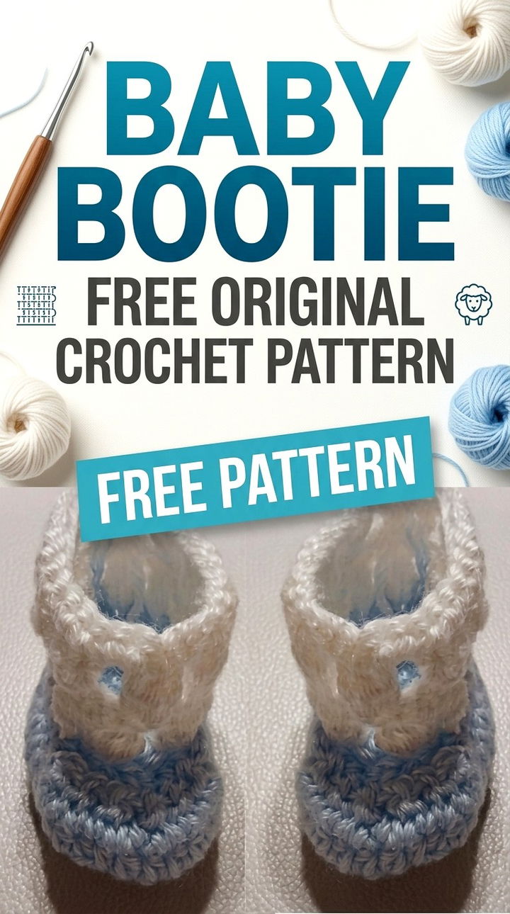 Chic and Comfy Baby Bootie Free Original Pattern
