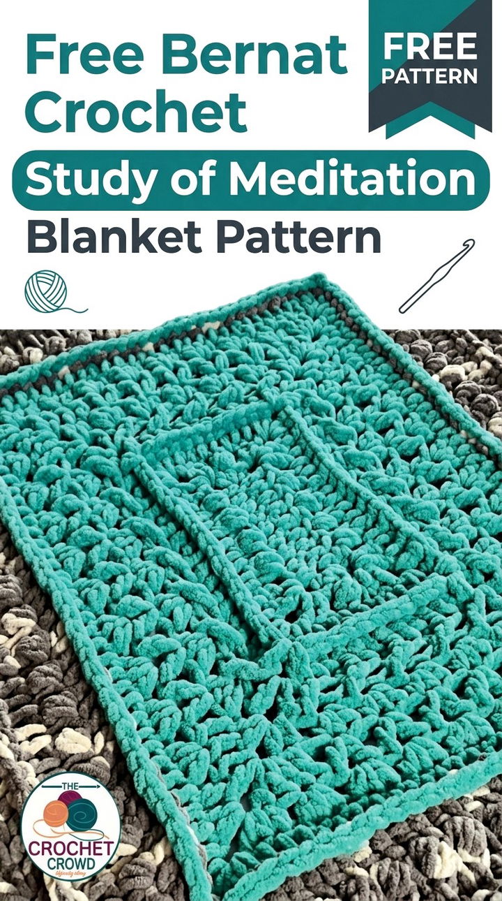 Free Bernat Crochet Study of Meditation Blanket Pattern