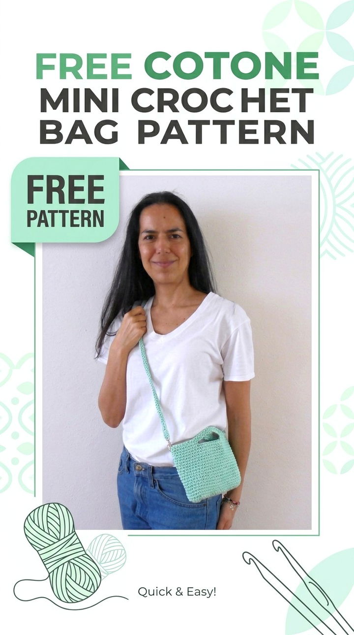 Free Cotone Mini Crochet Bag Pattern
