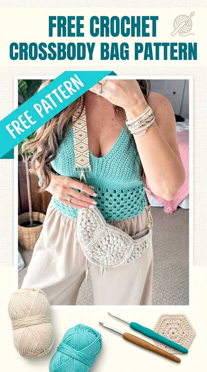 Free Crochet Crossbody Bag Pattern Everyday Modern Style