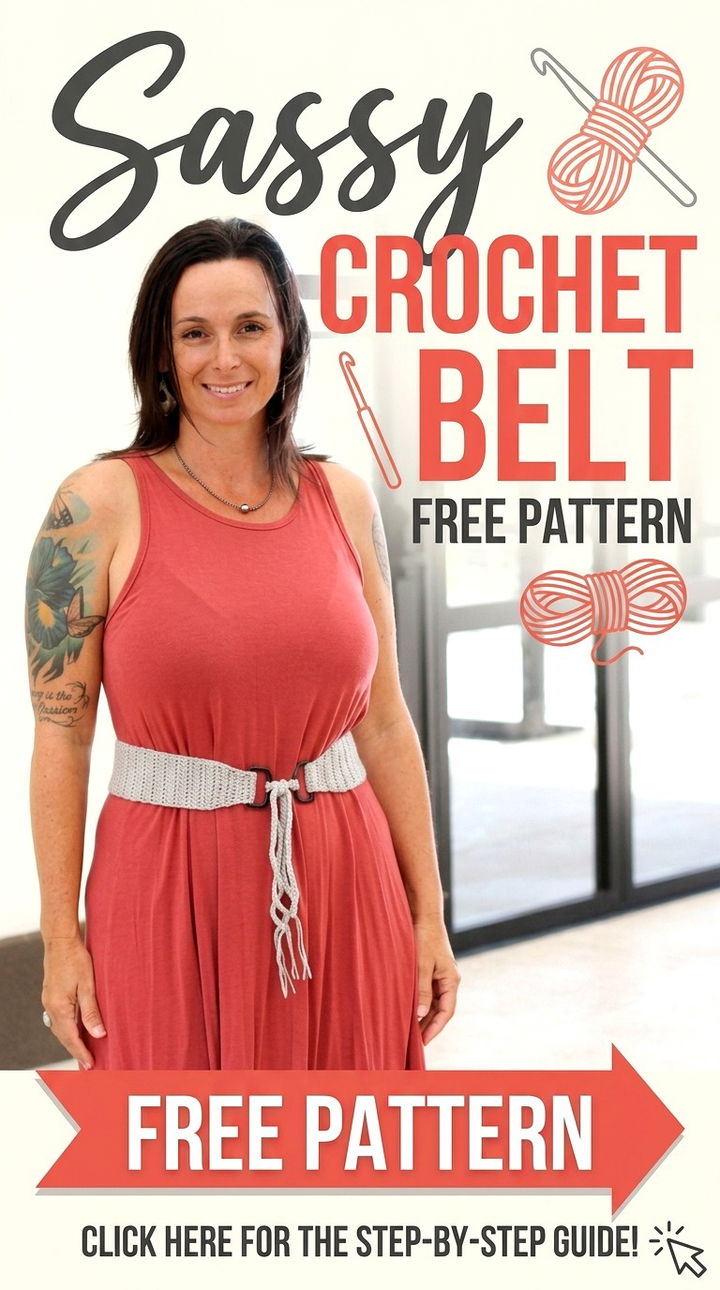 Sassy Crochet Belt Trendy Bohemian Waist Statement