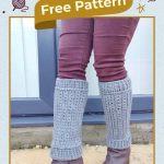 Textured Crochet Leg Warmers Cozy Retro Chic Winter Wear