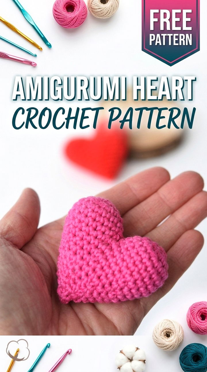 Amigurumi Heart Pattern Whimsical Crochet Love